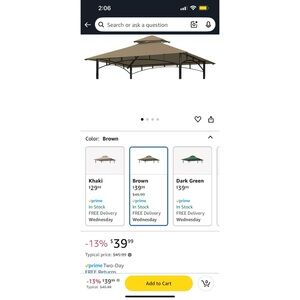 NEW in Package ONTHEWAY Replacement Canopy